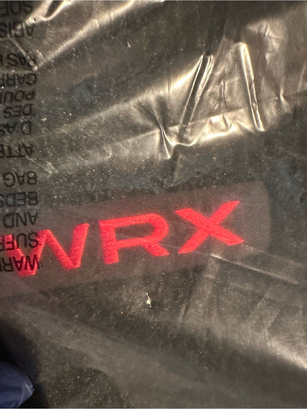 Forte Black Floor Mat with Red WRX Embroidery
